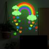 Creative Rainbow Stickers - Colorful Heart Wall Decor for Entrance Hall and Study Room