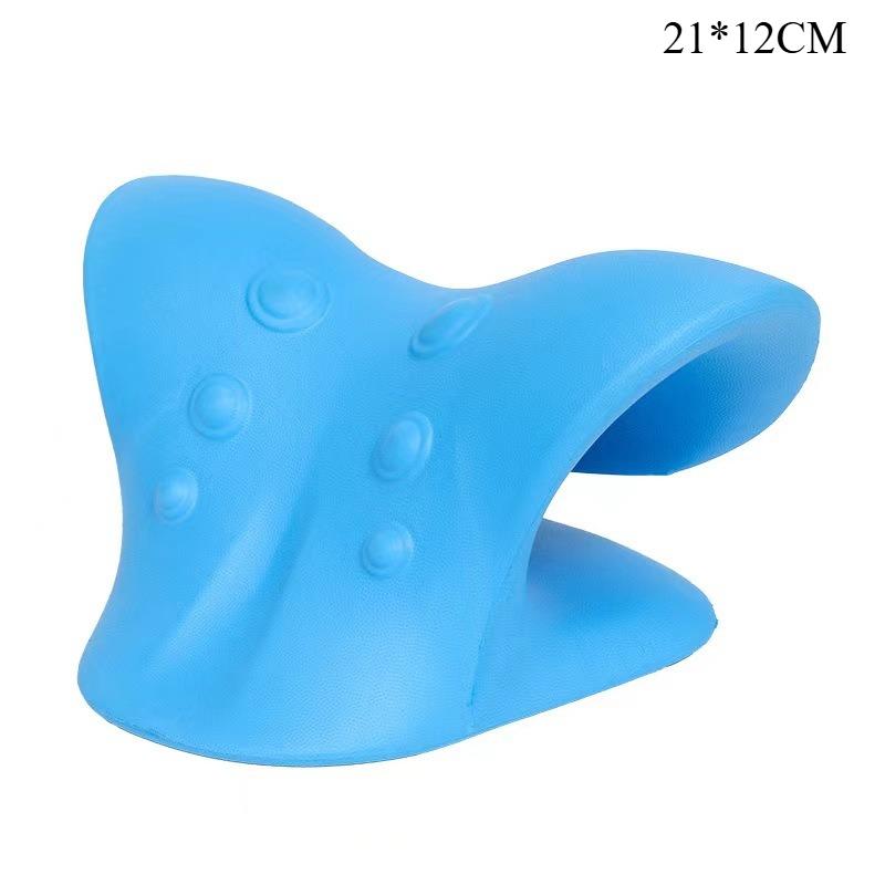 

Cervical Spine Massage Pillow Home Portable Gravity Acupressure Neck Correction Cervical Vertebra Support синій