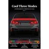 New Car Carbon Fiber Tail Light Modified Trunk Tail Light, Turn Signal Brake Light, Universal LED Iridescent Flow Light