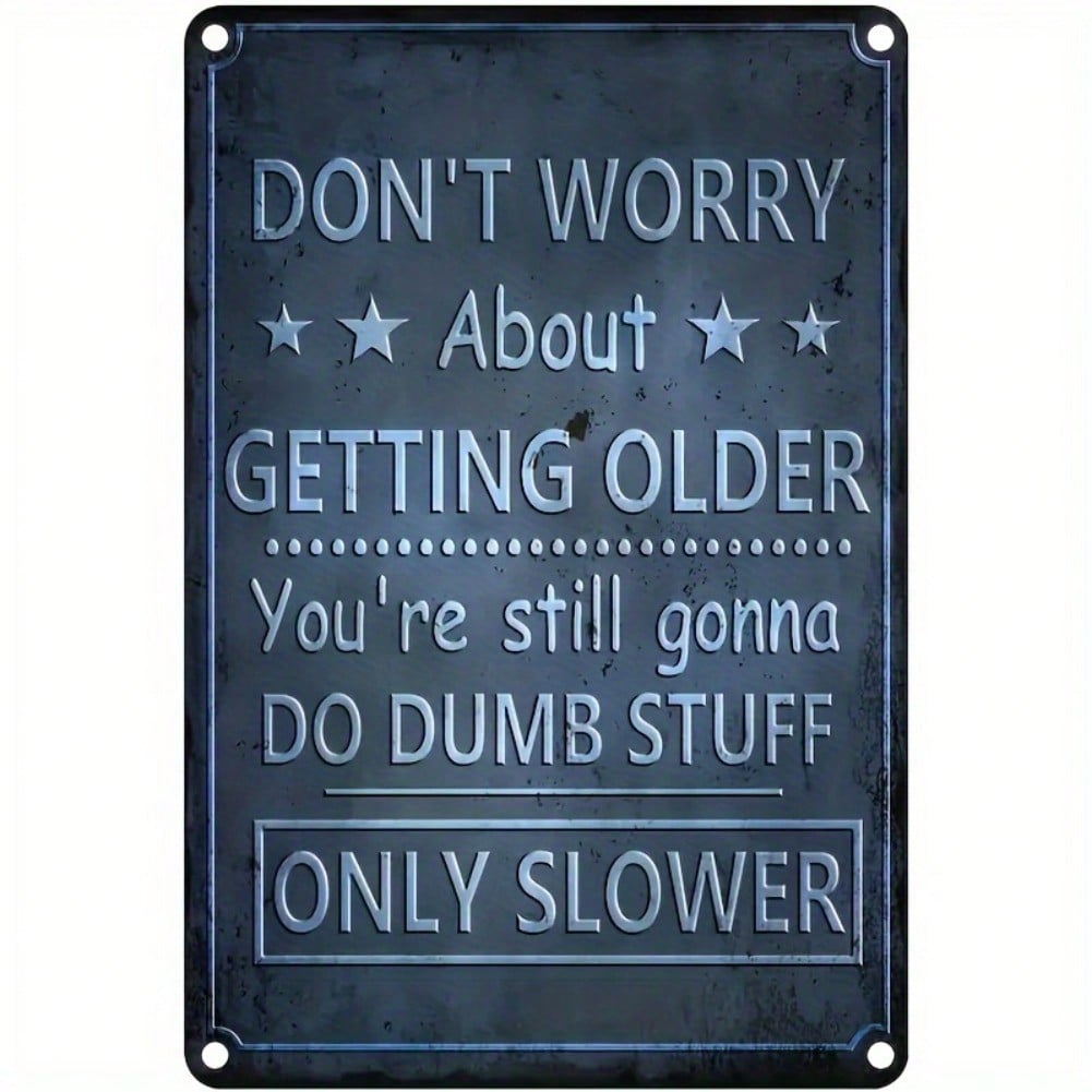 

Vintage Metal Wall Decor Funny Tin Sign for Bar Bathroom Home Room Party 20x30 разноцветный