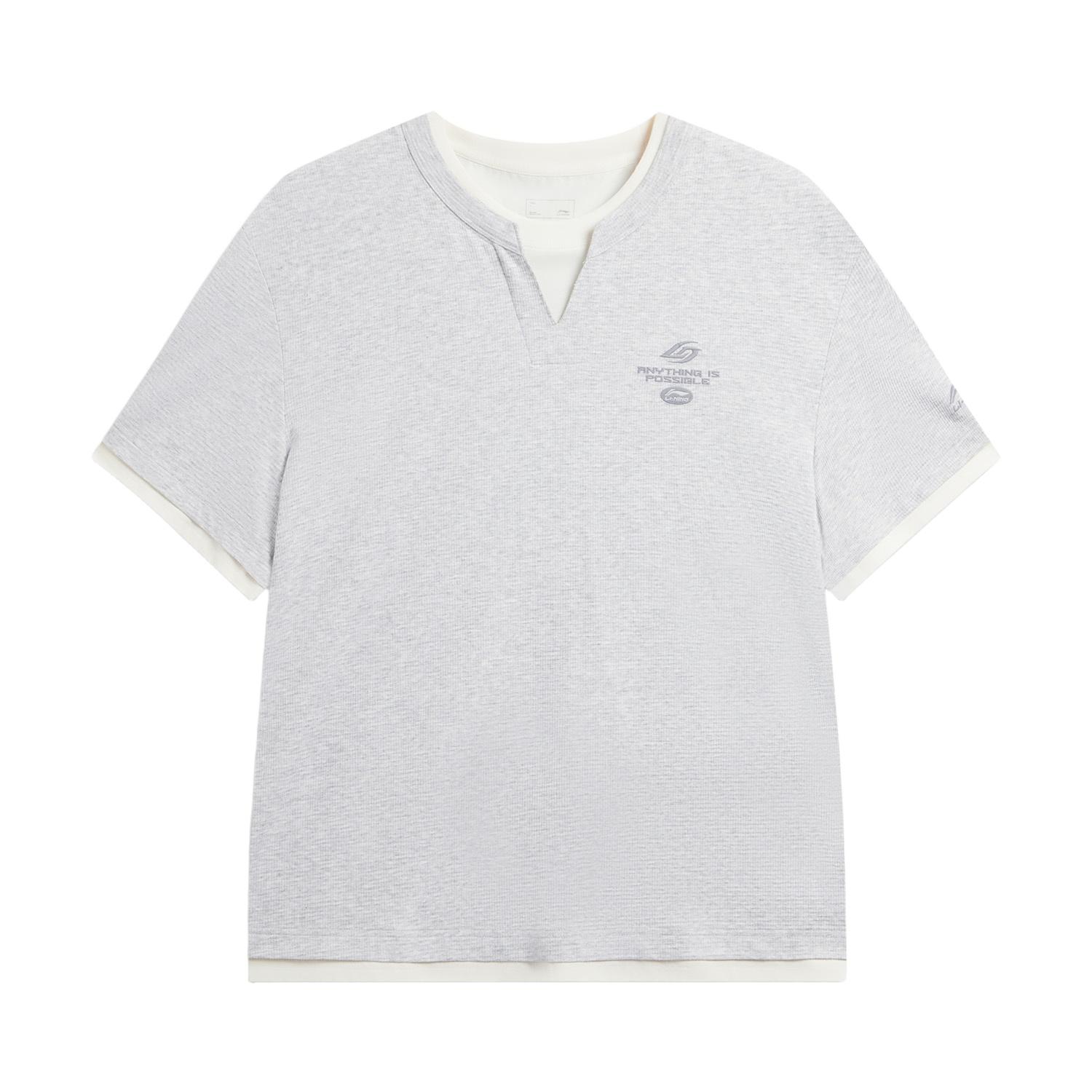 Li-Ning Quick-Drying Cool Antibacterial Round Neck Casual T-Shirt Men tops ATSW399-2 S