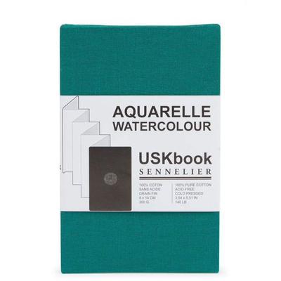 Skizzenbuch - Aquarell - 9x14cm - Akkordeon - 100% Baumwolle - 300g - Sennelier - USKbook