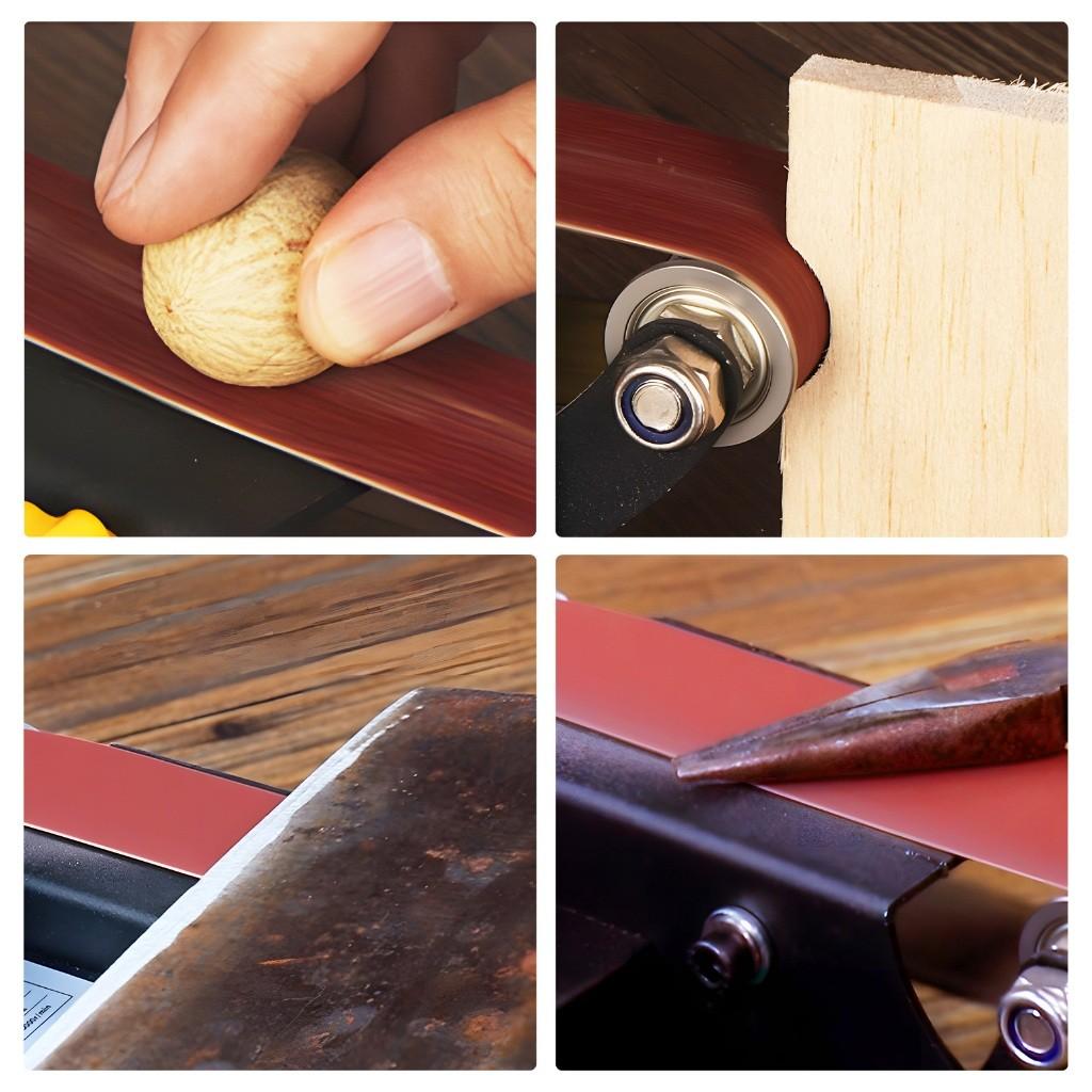 7 Speed Multifunctional Belt Sander Adjustable Vertical Belt Sanding Polishing Machine Small Desktop Grinder