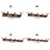 Various Hook Elegant Coat Rack for Wall Mounting Designs for Efficient Use in Bedrooms and Kitchens Storage Solution