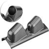 Universal Dual Gauge Pod Mount Holder for Cars Trucks Boats - Heavy Duty ABS Plastic Pillar Bracket - Fits 52mm/2" Racing Meters Sport Dash