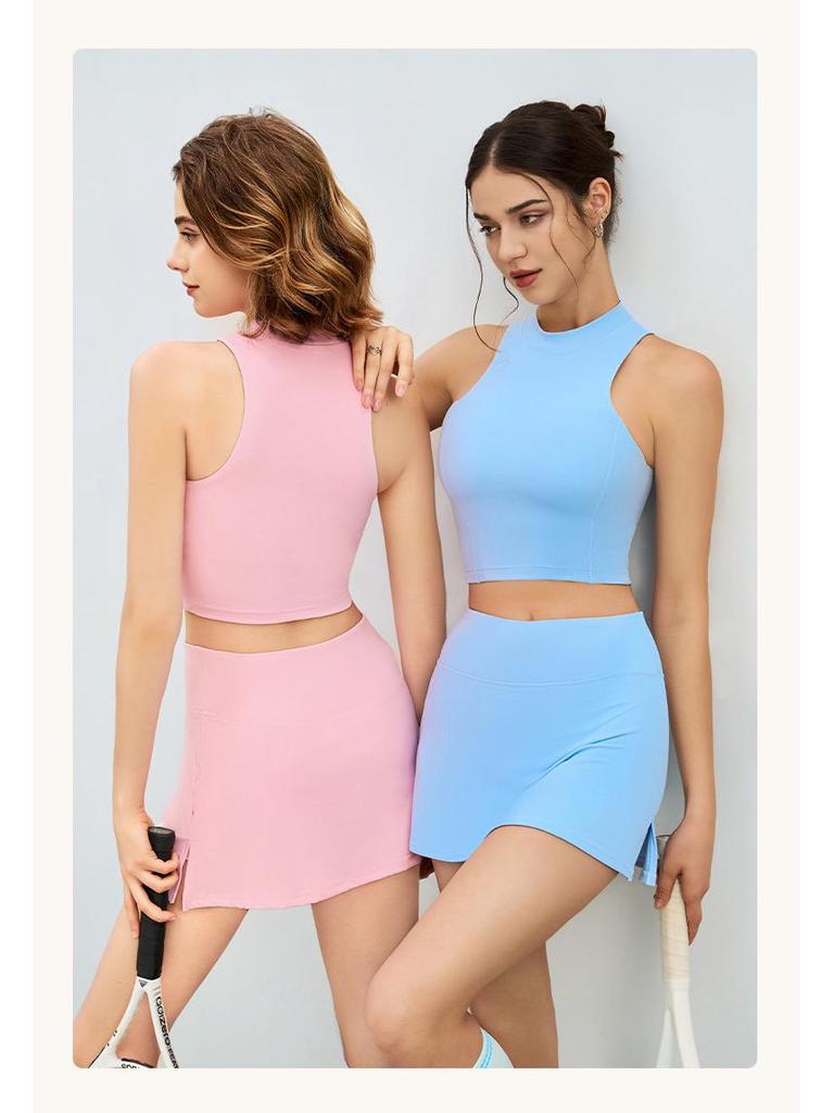 European-American Summer Quick-Dry Sports Yoga Bra - Nude Sleeveless Vest