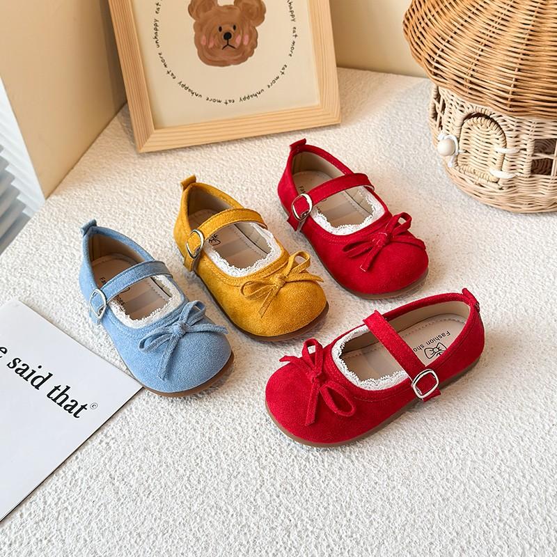 Fashionable Soft Bottom Butterfly Knot Anti-Slip Children's Shoes Spring Autumn New Korean Style Girls Flat Sandals Baby