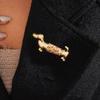 Jewelry Accessories Cute Dog Brooch Retro Animal Lapel Pin Vintage Sausage Dog Brooch  Men/Women