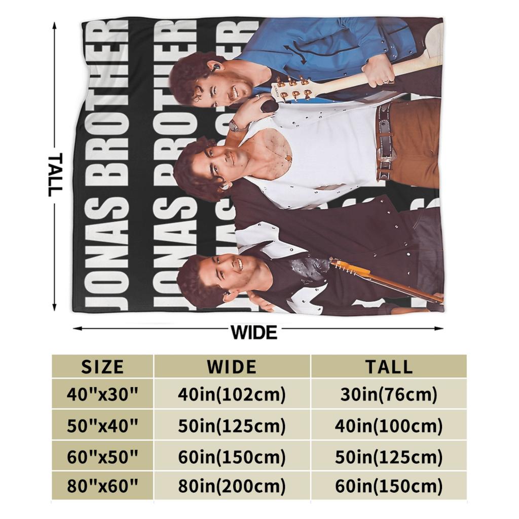 2025 Band 20 Music Legend Anniversary Tour Jonas Brothers Blanket  Warm Plush Throw Blanket For Students Living Room Bedspread