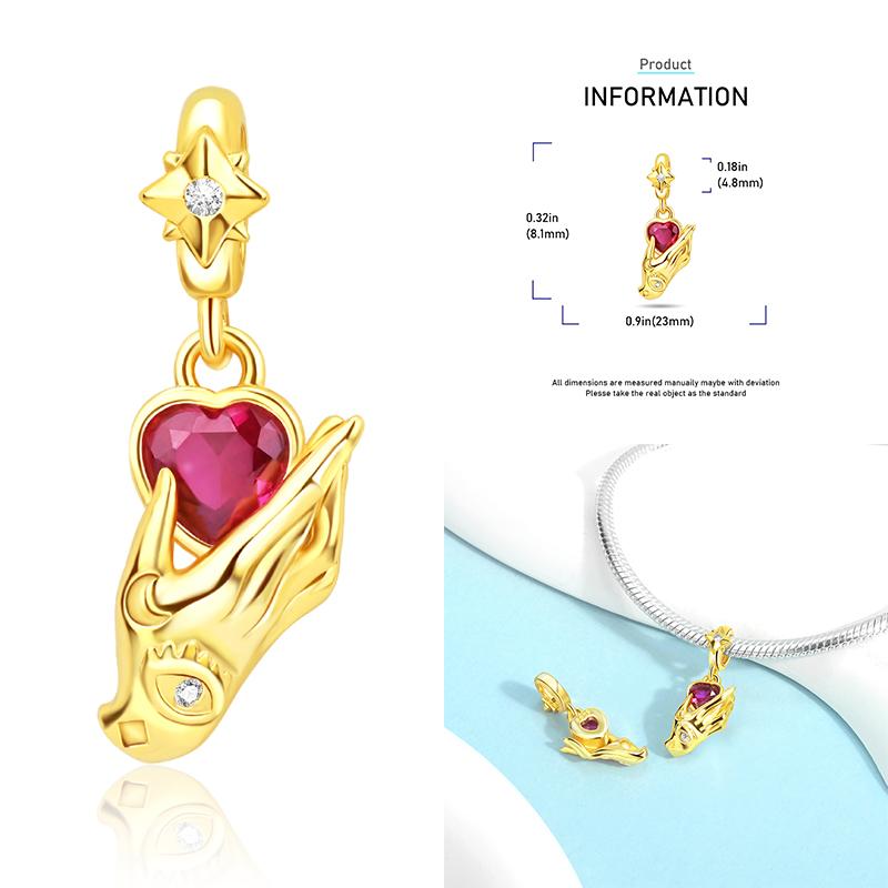 Copper Golden Charm Crown Family Tree Safety Chain Hollow Beads Fit Original Bracelets Women Jewelry Diy