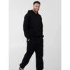 Comfrt Solid Color Embroidery Fleece Oversize Couple Hoodie Casual Loose Sweatpants Set