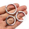 20Pcs 25 28 30mm Gold Silver Plated Key Ring Llaveros Clasp Findings Key Chain Split Ring Plated Key Ring For Jewelry Making