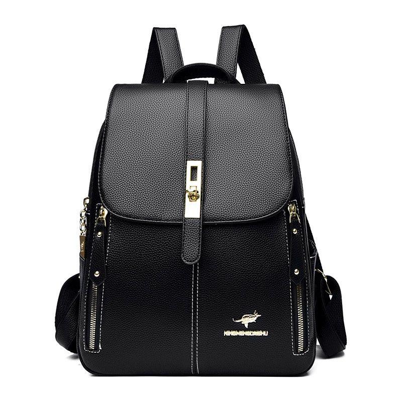 

2025 New Arrival Large Capacity Backpack Household Travel Backpack Practical Mummy Bag Fashionable All-Match Women Bag Bag Fashion Black