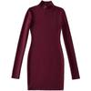 Autumn/Winter High-Collar Slim Fit Long Sleeve Dress for Women