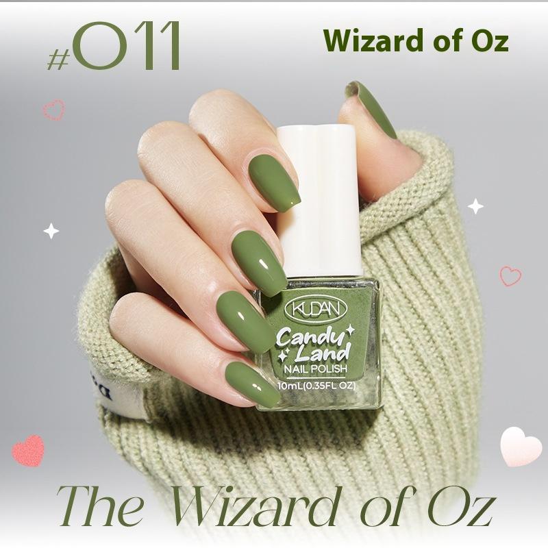 Ny Kudan Kudan neglelakk, bakefri, hurtigtørkende, rivende, lett duft 10 ml vannbasert neglelakk