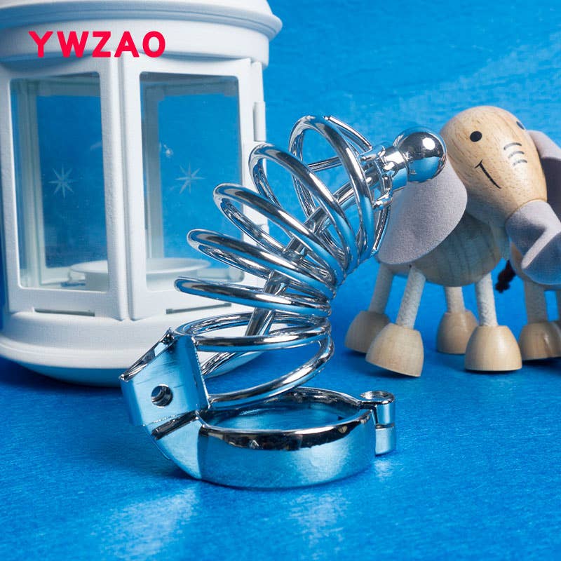 YWZAO Chastity Cage Lockable Urethral Plug M07A030