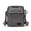 Vintage Small Canvas Messenger Bag for Men Lightweight Canvas School Single Shoulder Bag for Travel Work