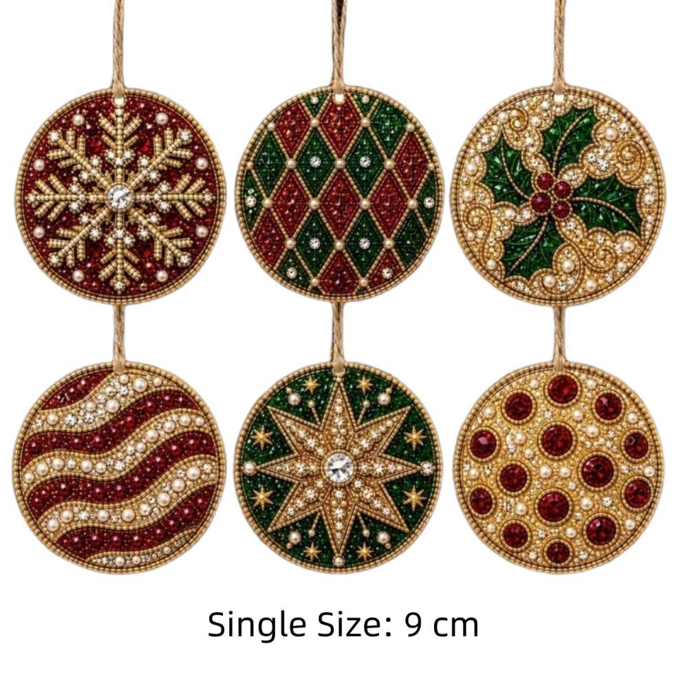 Handmade Christmas Ornaments 6 PCS DIY Crafts Kits New Xmas Tree Pendants  Home Decor