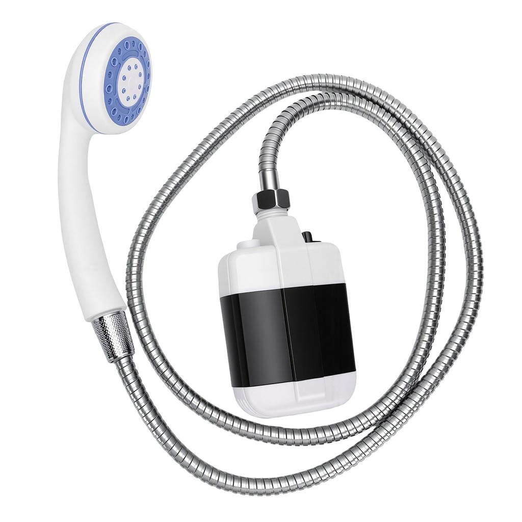 Camping-Duschpumpe USB-wiederaufladbar 1300mAh Tragbarer Duschkopf für Outdoor-Wanderungen
