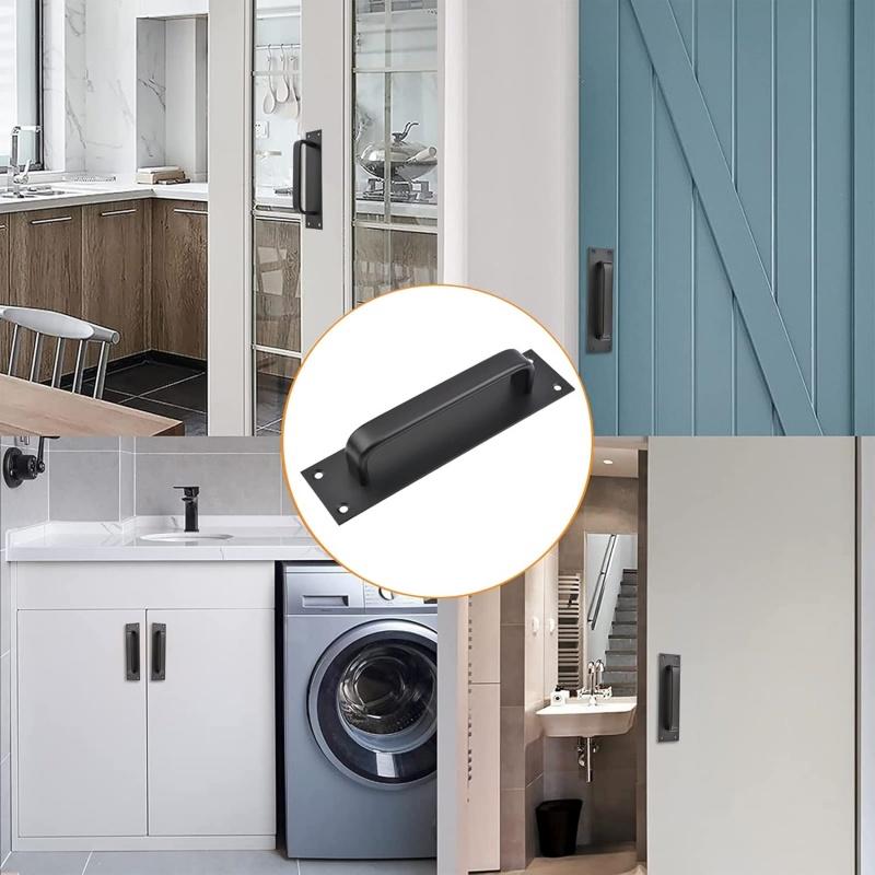 Large Aluminum Alloy Door Handle Push-pull Balcony Gate Window Pulls Sliding Doors Handles Furniture Hardware Home Improvement