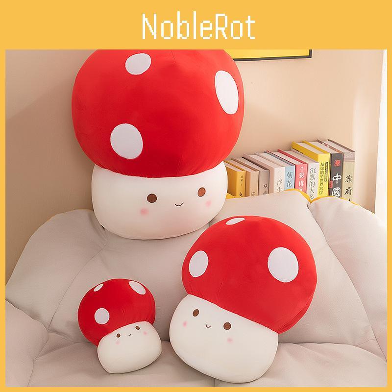 Toy Plush Mushroom Soft Stuffed Doll Cartoon Kids Bedroom Decor Gift Birthday