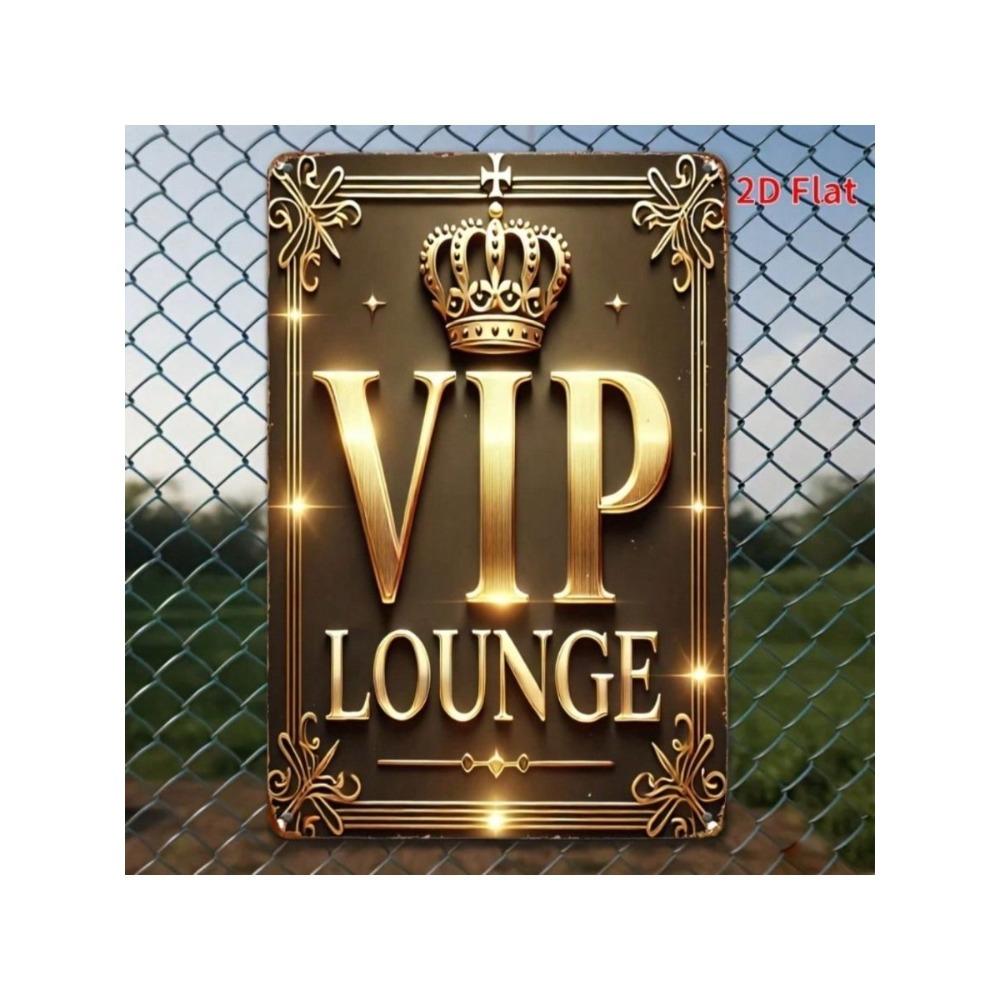 Vintage Metal Sign VIP Lounge Wall Art Garage Decor