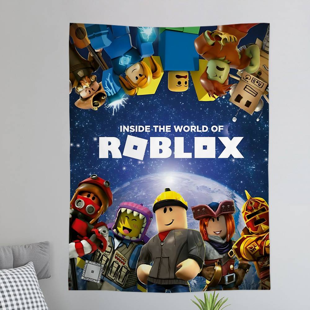 Popular Gaming R-RobloxS Hanging Bohemian Tapestry Bohemian Wall Tapestries Mandala Kawaii Room Decor
