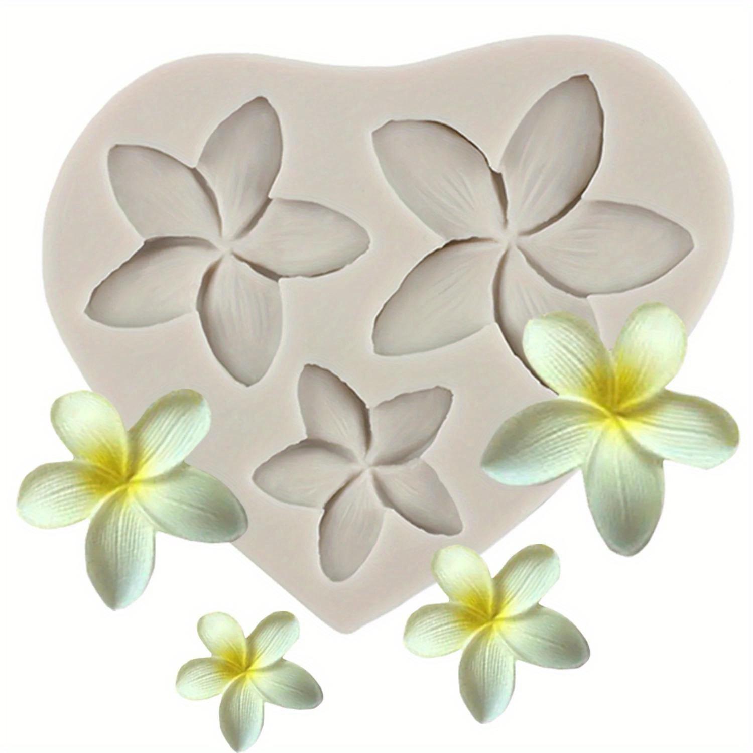

Plumeria Flower Mold for Resin Casting, Perfect for Glue Drop Decoration. серый