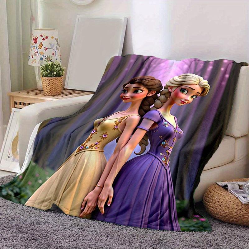 

1pc, Cartoon Princess Blanket, Seasonal Universal, Home Decoration, Throw Blankets, Soft Flannel Throw Blanket, Versatile & Cozy for Bedroom 100x150cm