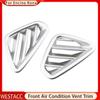 2Pcs Car Air Conditioning Vent Outlet Cover Trim Decoration Sticker for Hyundai Encino Kona Kauai 2017 - 