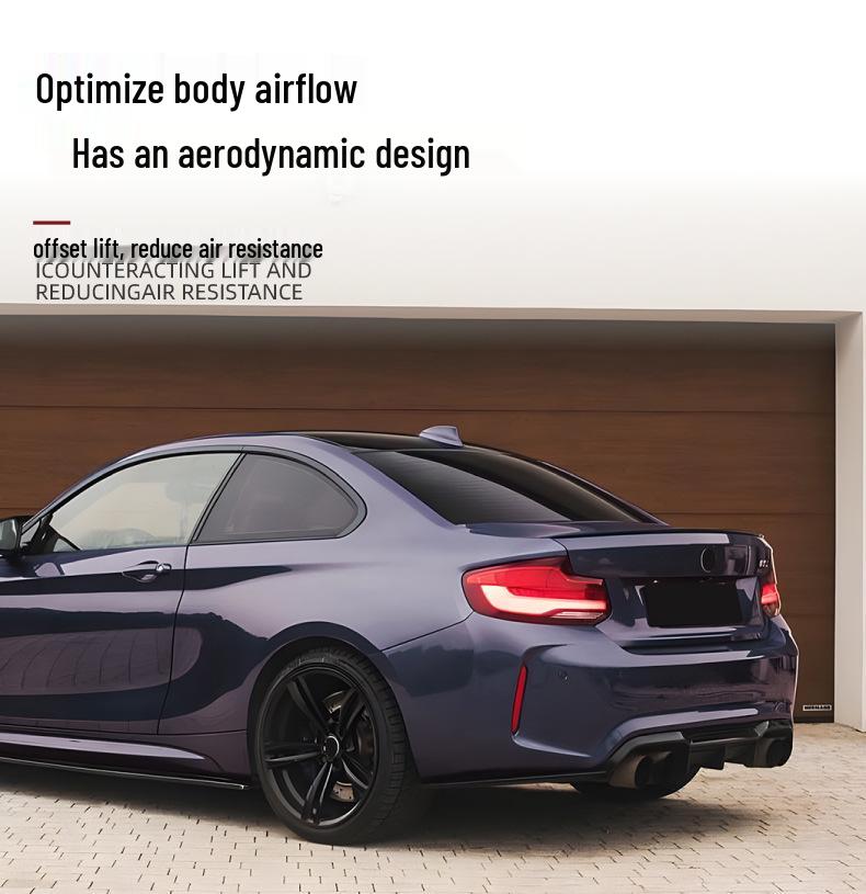 BMW M2 F87 2016-2021 Rear Bumper Corners & Tail Lip Spoiler Kit