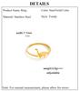 Cazador Adjustable Dinosaur Ring Stainless Steel Cute Brachiosaurus Open Rings for Women Animal Jewelry Birthday Gift Wholesale