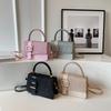 New Design Women’s Shoulder Bag with Belt Buckle Detail Minimalist Fashion Crossbody Handbag