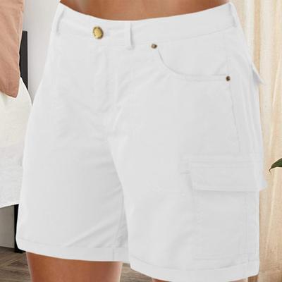 Cargo-Shorts für Damen, lässige Shorts mit hoher Taille und Taschen, Sommer-Wandershorts, Outdoor-Outfits für Reisen, Golf, Camping