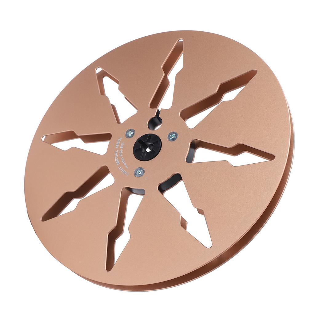 1 4 7 Inch Empty Tape Reel 8 Holes Aluminum Alloy Open Reel Sound Tape Empty Reel for Reel to Reel for ReVox Studer Gold