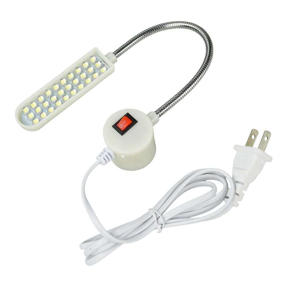 New 30 LED Sewing Machine Lamp 360 Flexible Adjustable Gooseneck Work Lamps Industrial Lights with Magnetic Base for Workbench