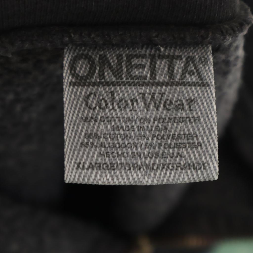 ONEITA Made in USA Long sleeve Half zip sweat XL black Men's Used