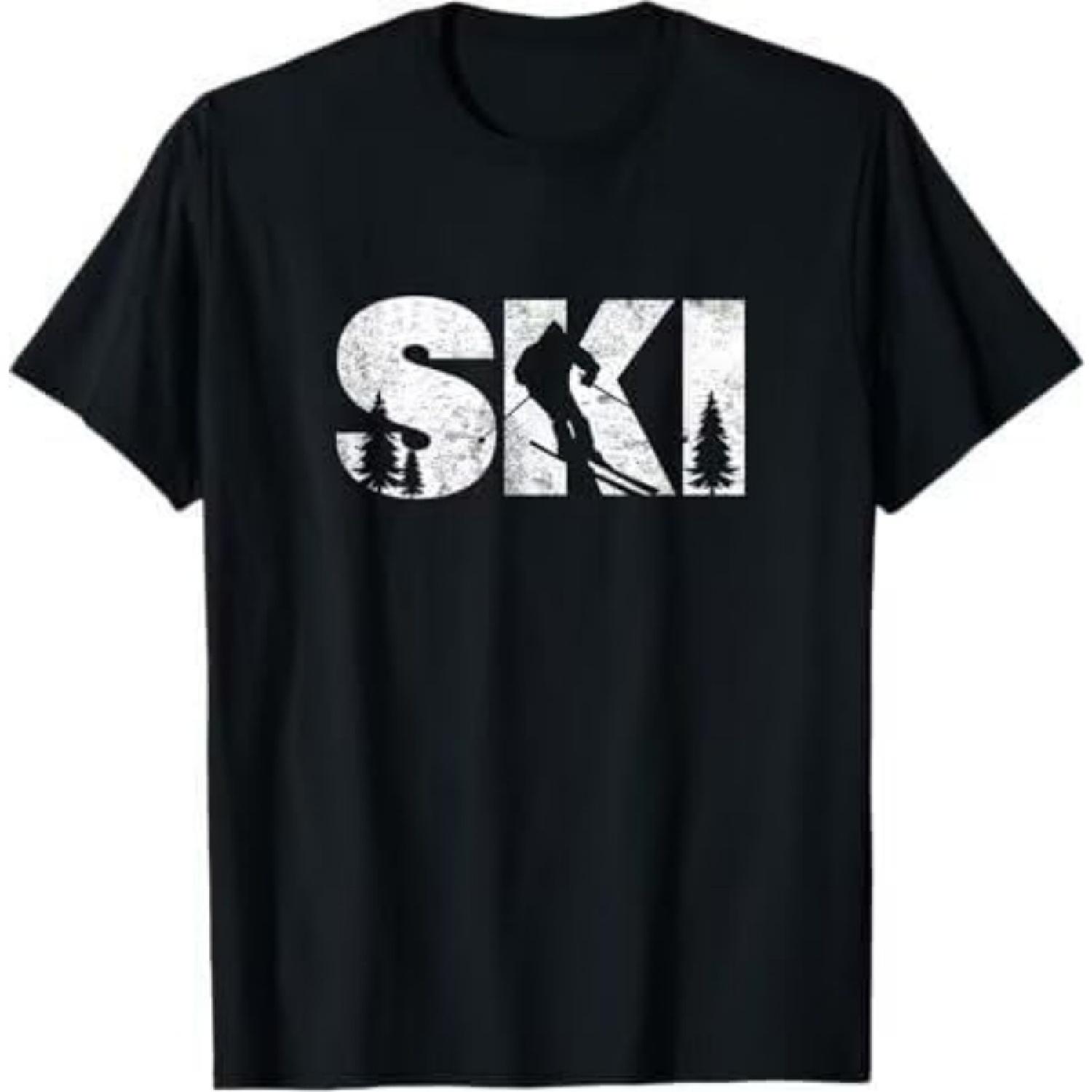 Мужская Женская Снежная Лыжная Альпийская Горнолыжная Футболка XXXXXL разноцветный