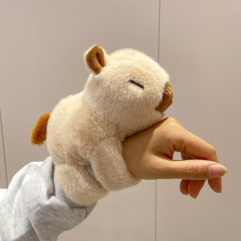 Capybara Slap Ring Plush Hand Puppet Doll