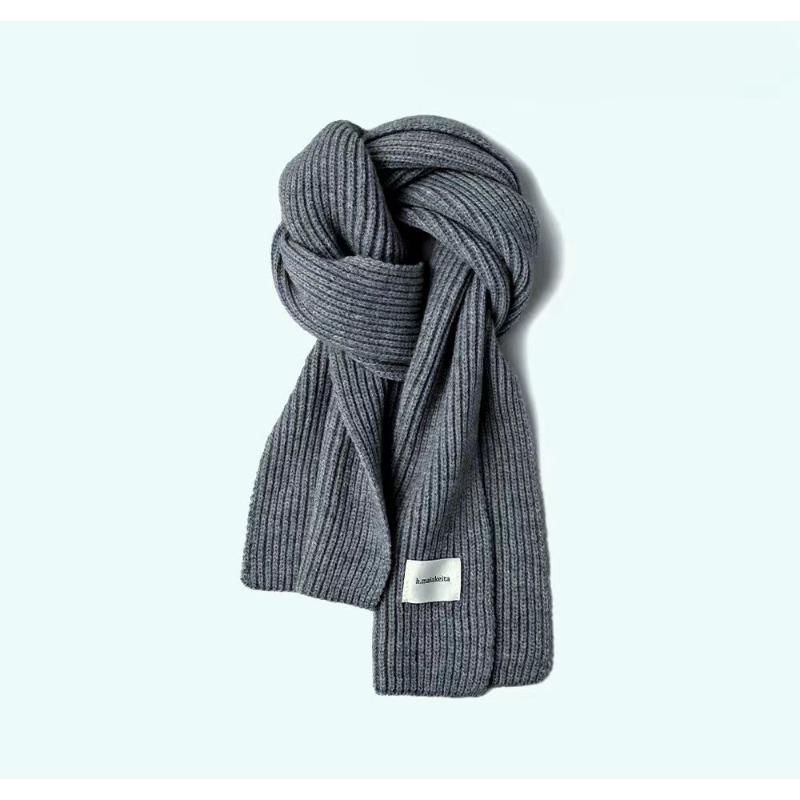 Autumn and winter new arctic velvet knitted scarf, versatile shawl warm knitted scarf neck protection thickened scarf