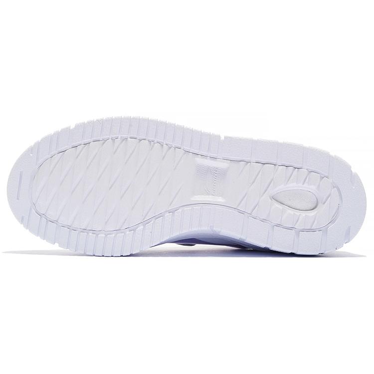 New LiNing Wave Low Top Skateboard Shoes Women's White Purple AGCS198-1