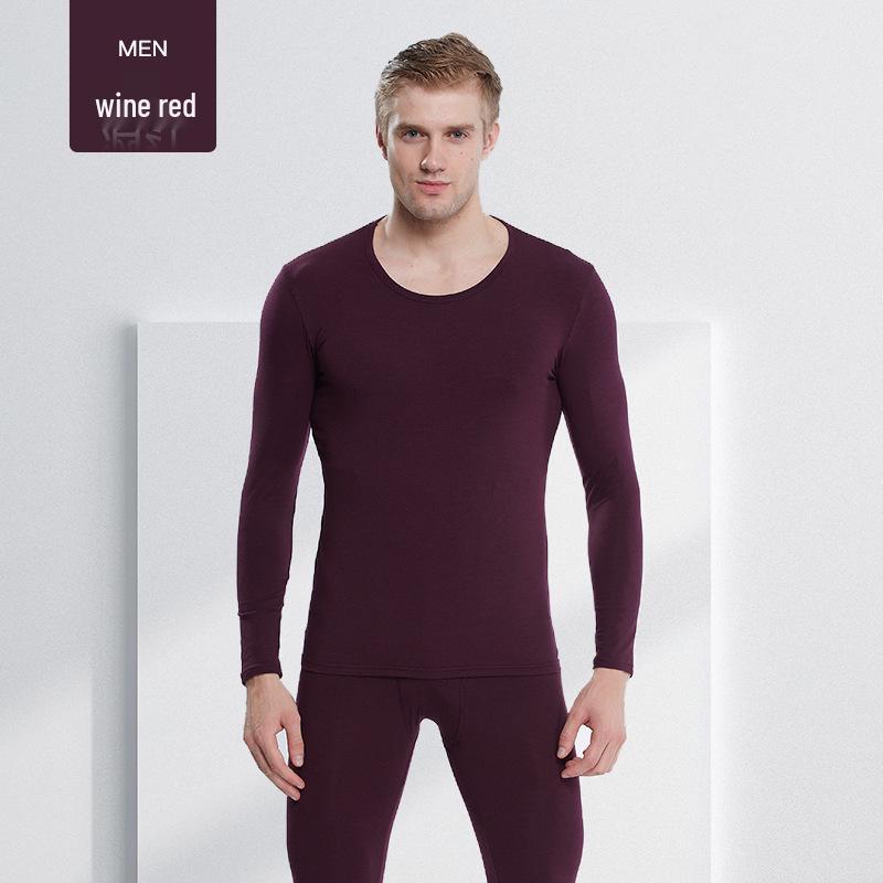 Men's Plus Size Thermal Cotton Underwear Set for Autumn and Winter