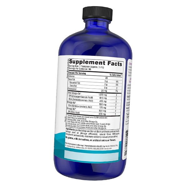 Sıvı Omega Kompleksi, Tam Omega Sıvısı, Nordic Naturals 237ml Limon (67352028)