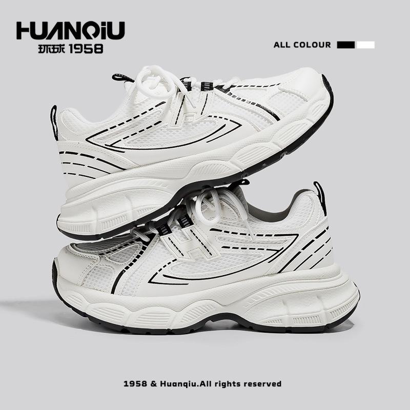 Global thick-soled heightening dad shoes 22 spring and summer new casual student soft cute muffin casual board shoes 35