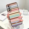 Blue Stripes Case for Samsung Galaxy A57 A06 A37 A55 A15 A05 A73 A51 A25 A16 A50 Phone Cover A53 A17 A70 A41 A52 A36
