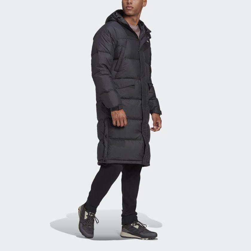 Adidas LONG DOWN Jacket Winter Men's Black GK0664