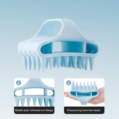 Silicone Wash Brush Relaxation Massage Promotes Hair Growth Deeply Cleans Scalp Deep Cleansing Hair Brush