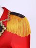Womens Circus Ringmaster Role Play Long Sleeve Jumpsuit Bodysuit Costume