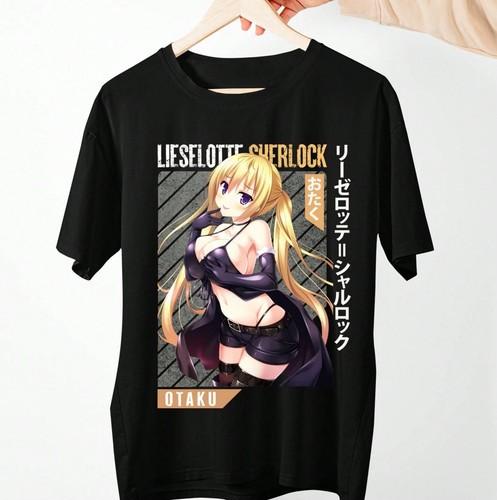 Lieselotte Sherlock Waifu Футболка Аниме Trinity Seven Waifu Черная Футболка S