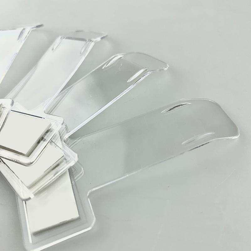 5 Stück Klarsicht Plastik Auto Styling Parkscheinhalter Auto Befestigung Kartenhalter Montage Befestigung Organizer Windschutzscheibenaufkleber